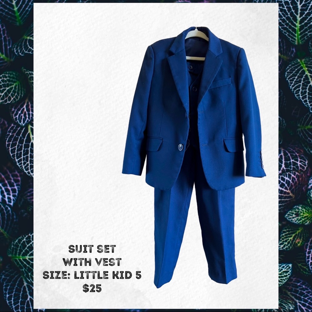 BLAZER SUIT SET WITH VEST